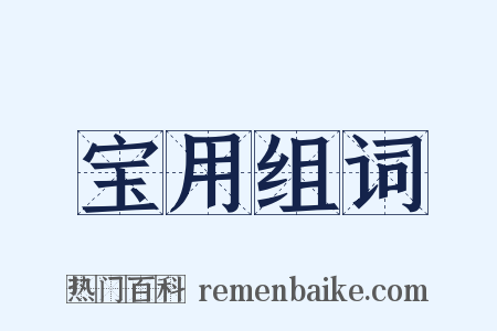 宝用组词是什么意思的图片